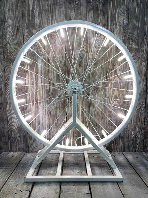 Illuminated Wheel Sculpture Delight