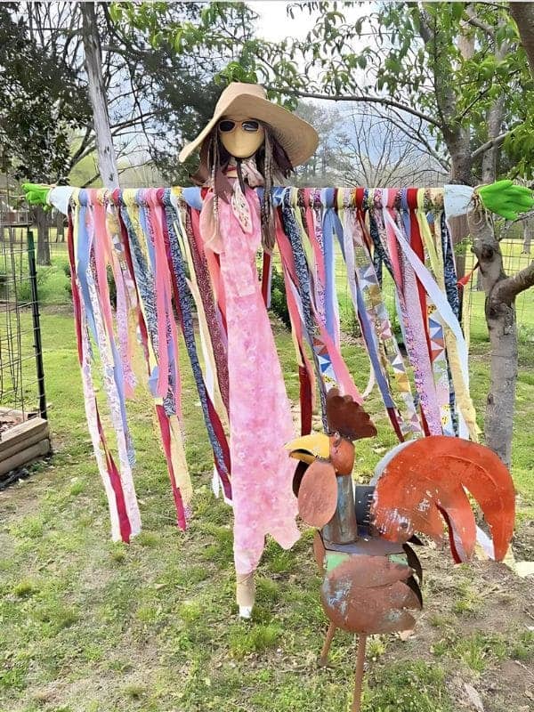 Boho Ribbon Scarecrow Lady