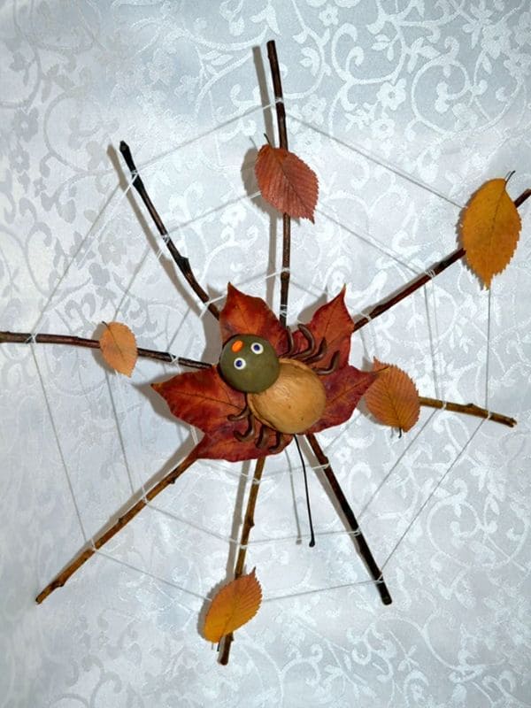 Rustic Autumn Spider Creation