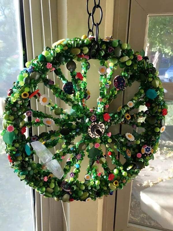 Enchanting Green Beaded Wheel