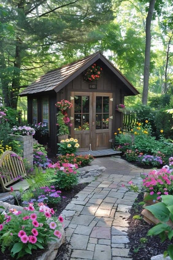 Vintage Victorian Garden Shed