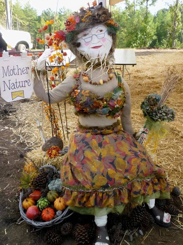 Enchanting Mother Nature Scarecrow