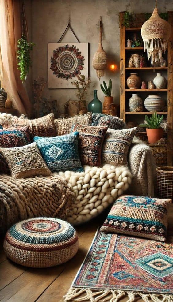 Colorful Textured Boho Haven