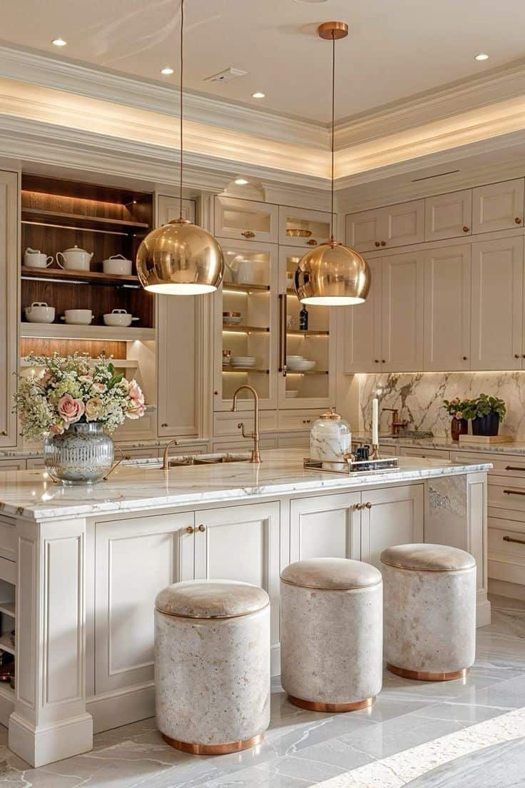 Gold Accents Kitchen