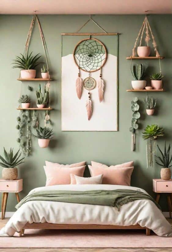 Boho Sage Green Dreamscape