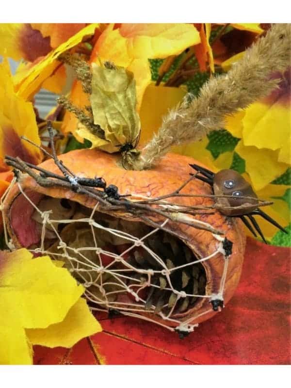 Rustic Pumpkin Spiderweb Delight