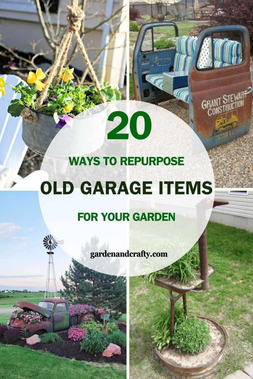 20 Brilliant Ways to Repurpose Old Garage Items for Your Garden