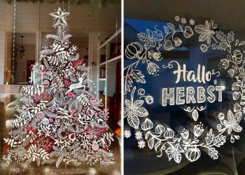 20 Christmas Window Painting Ideas
