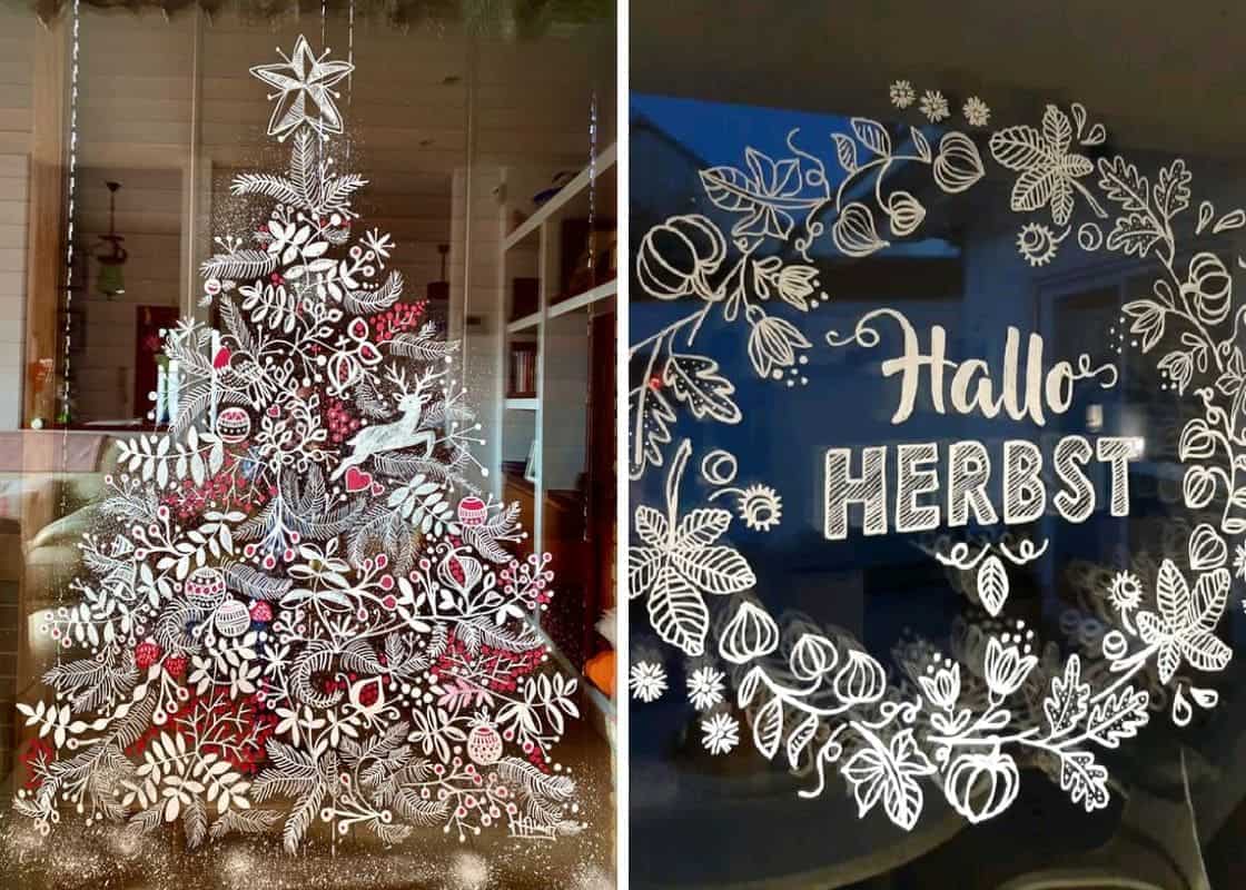 20 Christmas Window Painting Ideas to Bring Festive Cheer to Your Home