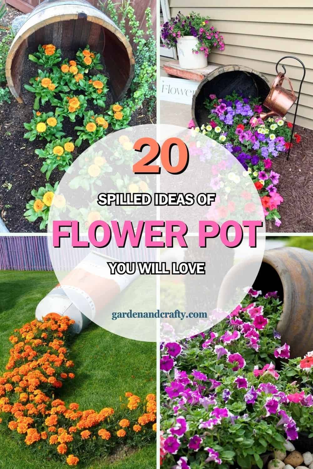 20 Creative and Charming Spilled Flower Pot Ideas You’ll Love