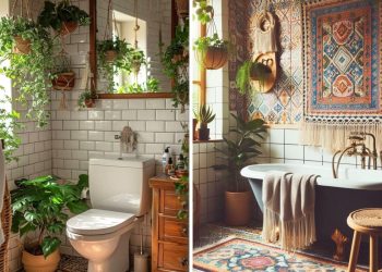 20 Ideas of Boho Bathroom