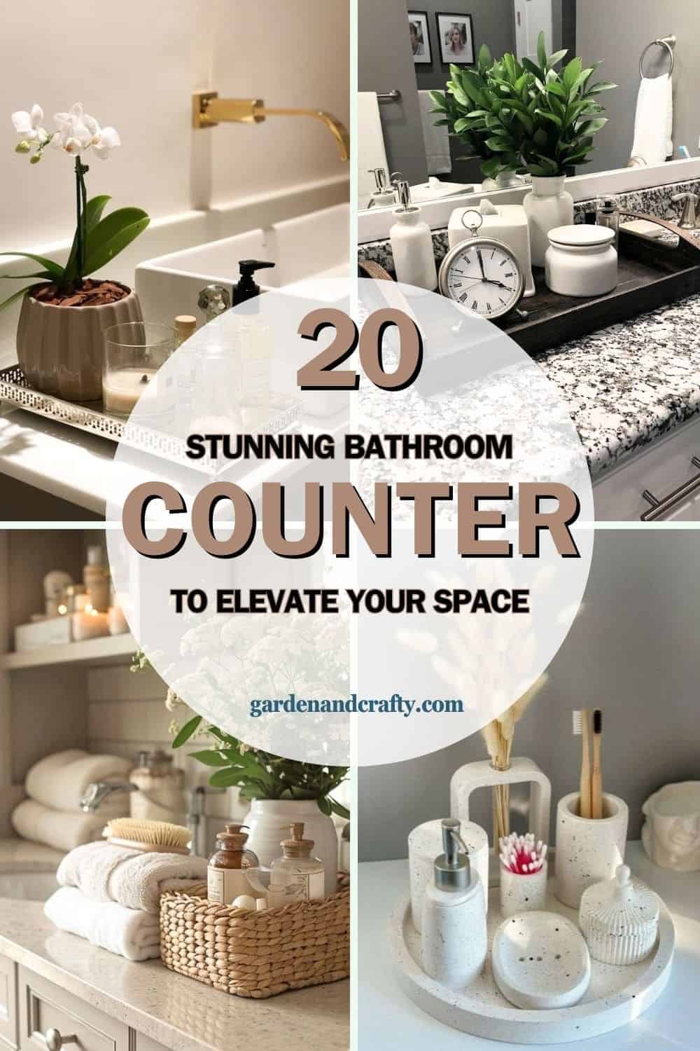 20 Stunning Bathroom Counter Ideas to Elevate Your Space