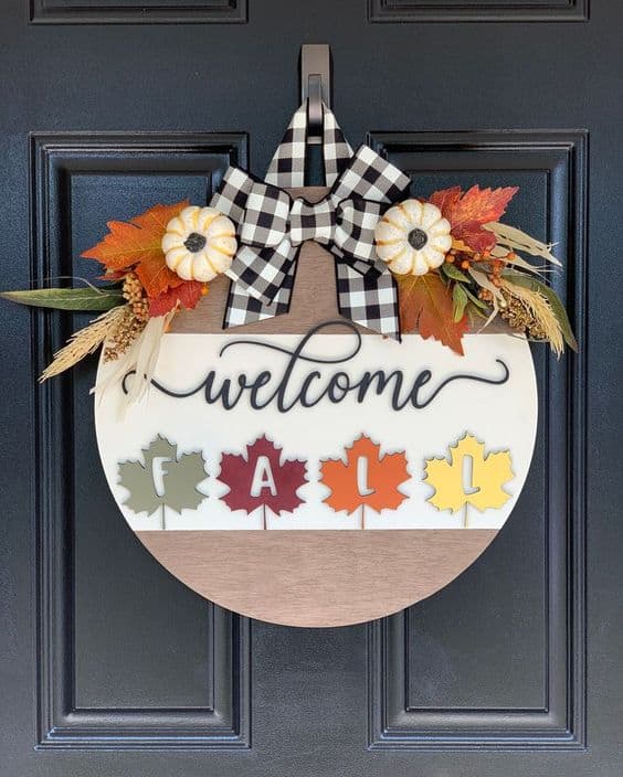 Festive Fall Welcome Sign