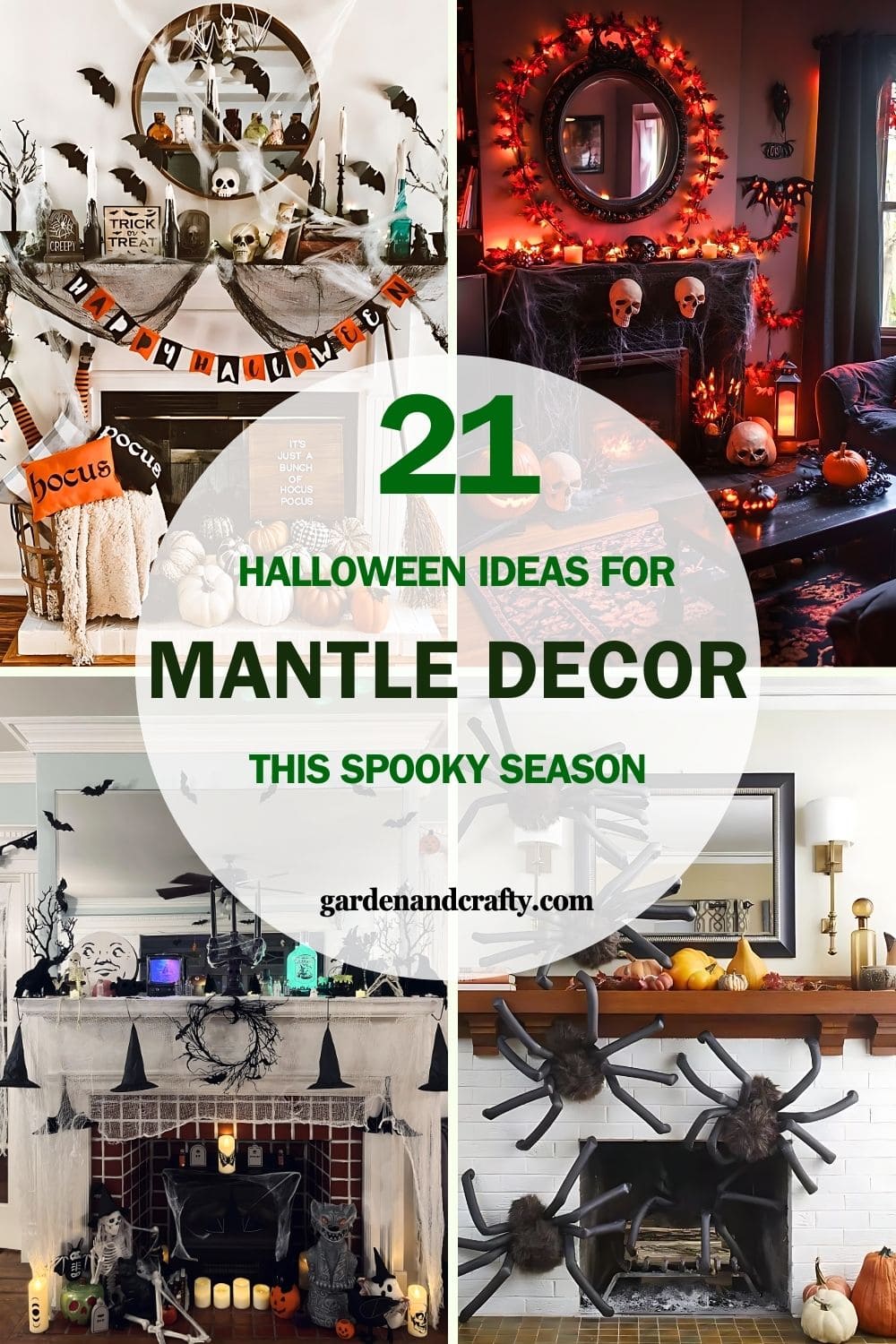 21 Spellbinding Halloween Mantle Decor Ideas for This Spooky Season