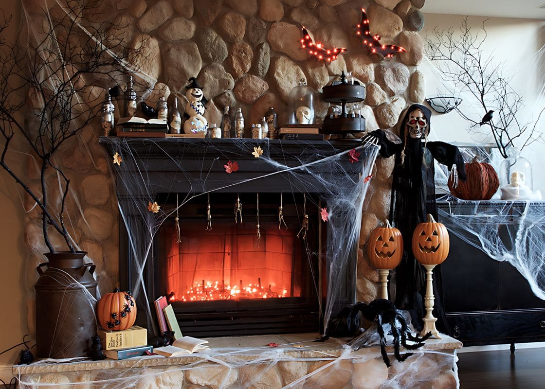 21 Spellbinding Halloween Mantle Decor Ideas for This Spooky Season