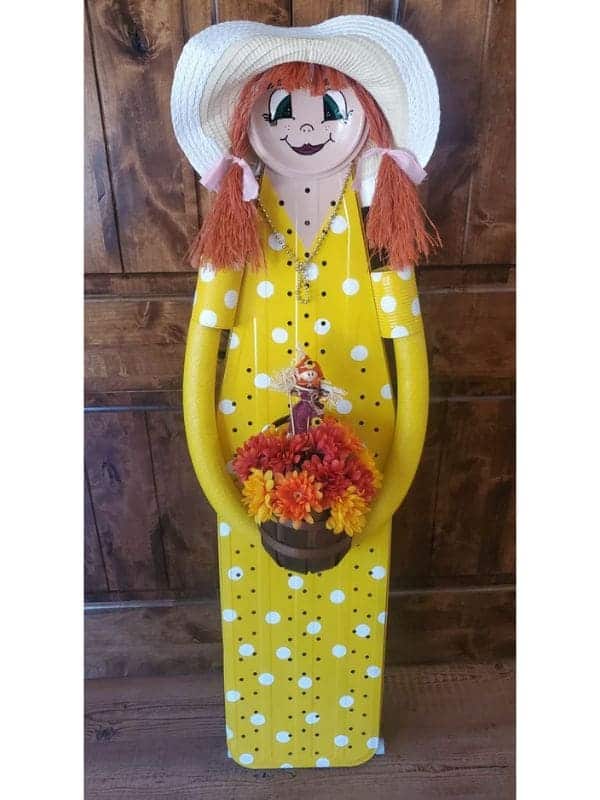 Sunny Polka Dot Scarecrow Girl