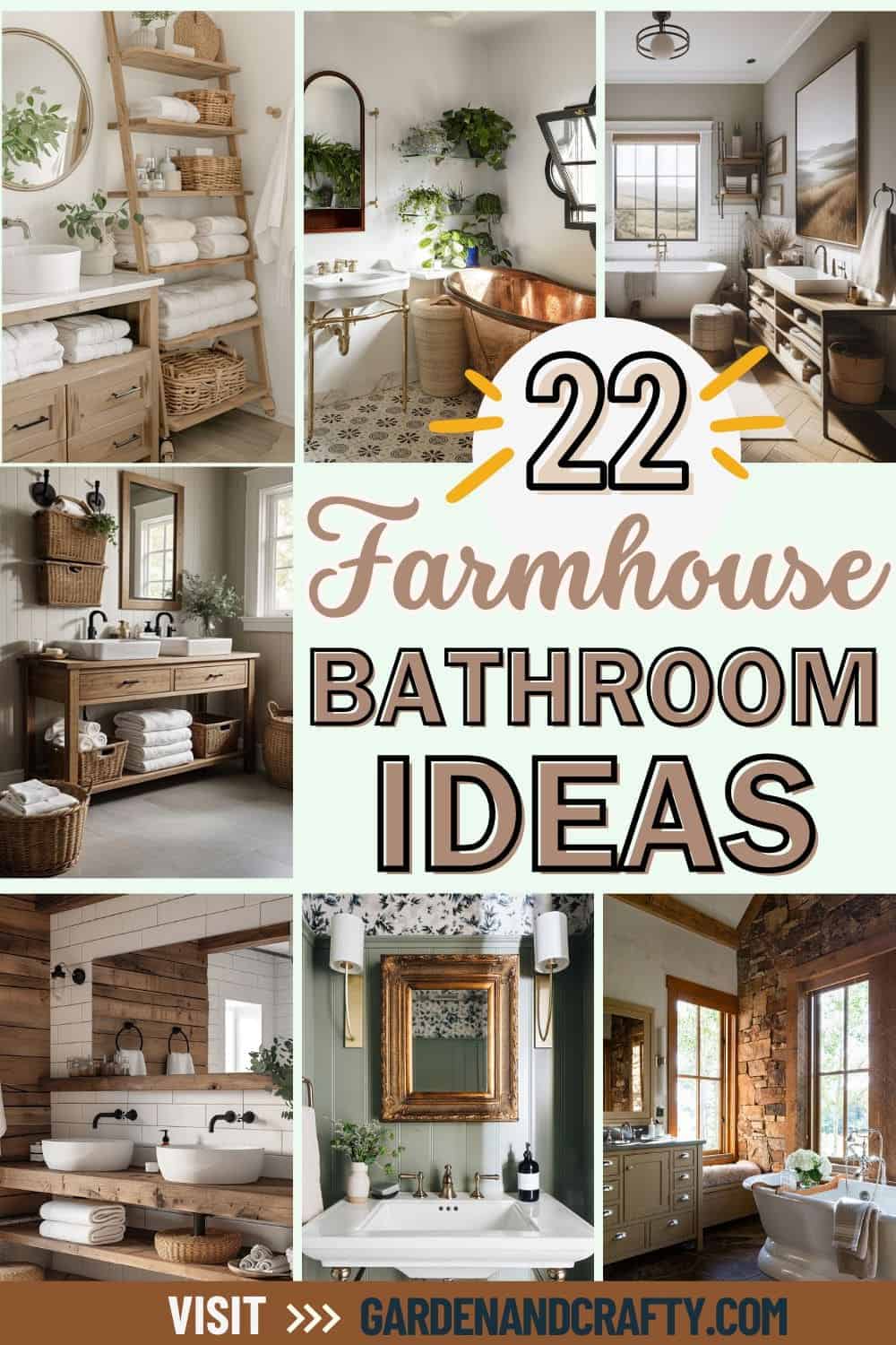 22 Farmhouse Bathroom Ideas to Inspire Your Next Remodel