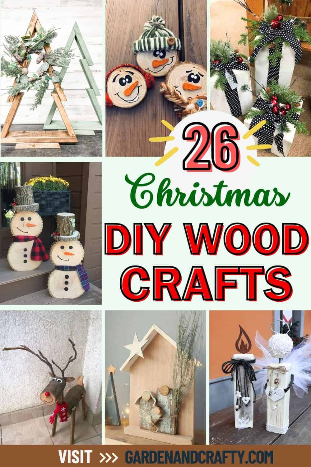 26 Creative DIY Christmas Wood Craft Ideas to Spark Your Holiday Spirit