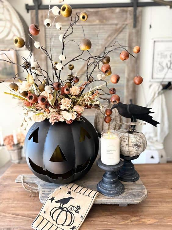 Spooky Harvest Pumpkin Tray