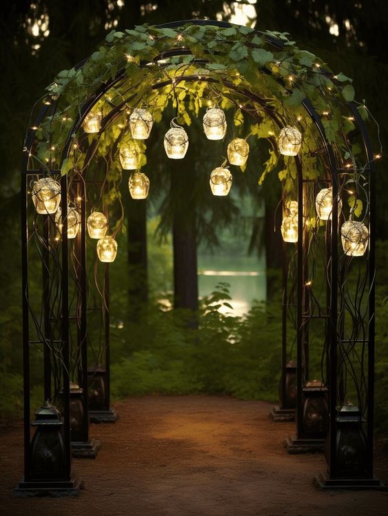 Magical Illuminated Garden Arch