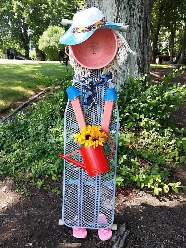 Quirky Ironing Board Scarecrow