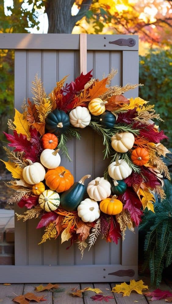 Vibrant Autumn Wreath