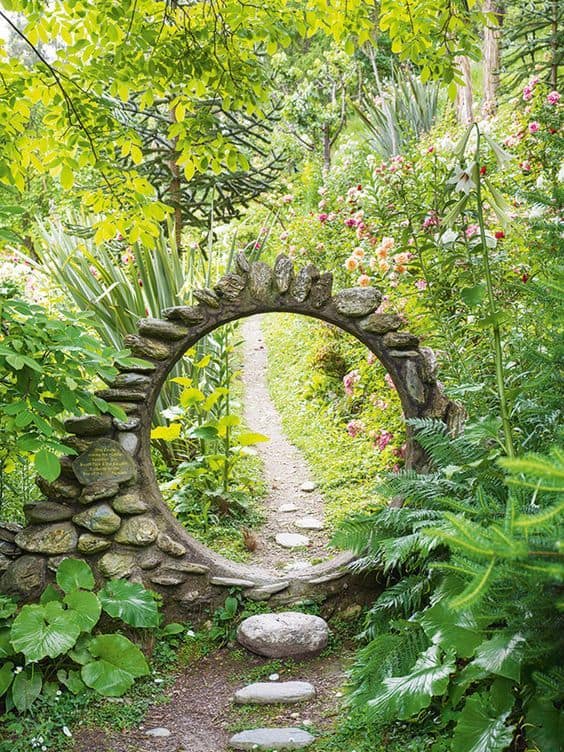 Enchanting Stone Moon Gate