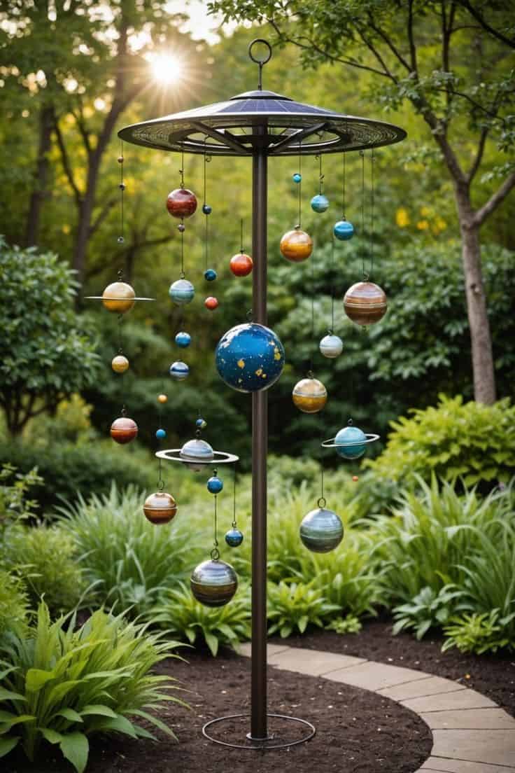 Cosmic Planetary Yard Sculpture