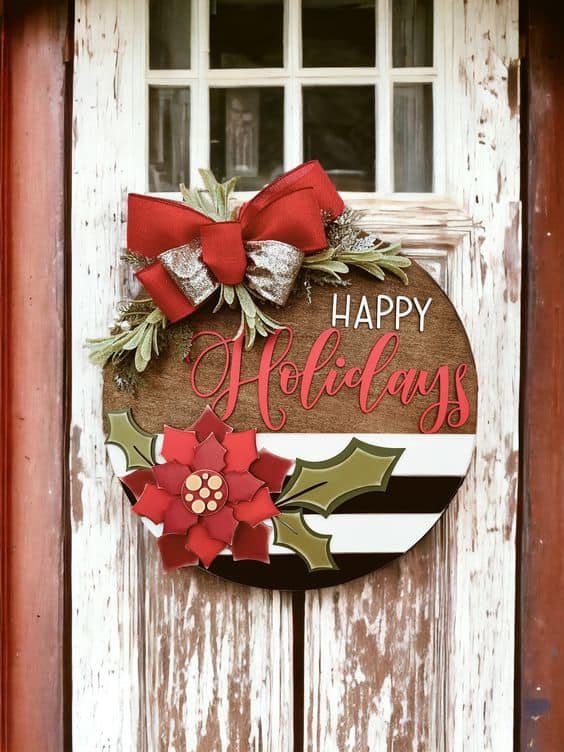 Festive Holiday Charm Sign