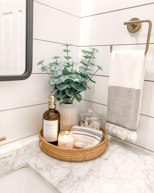 Serene Bathroom Essentials Display