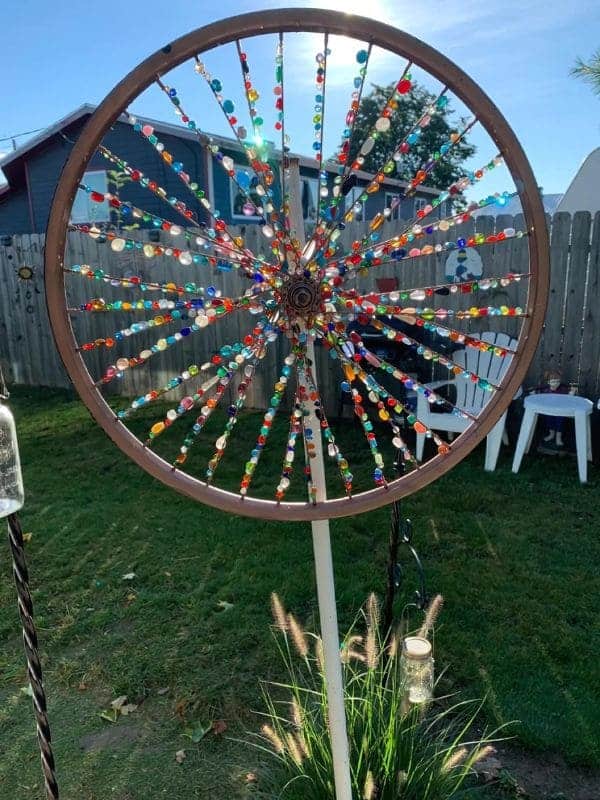 Vibrant Wheel Garden Spinner