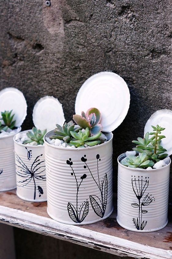 Tin Can Planters