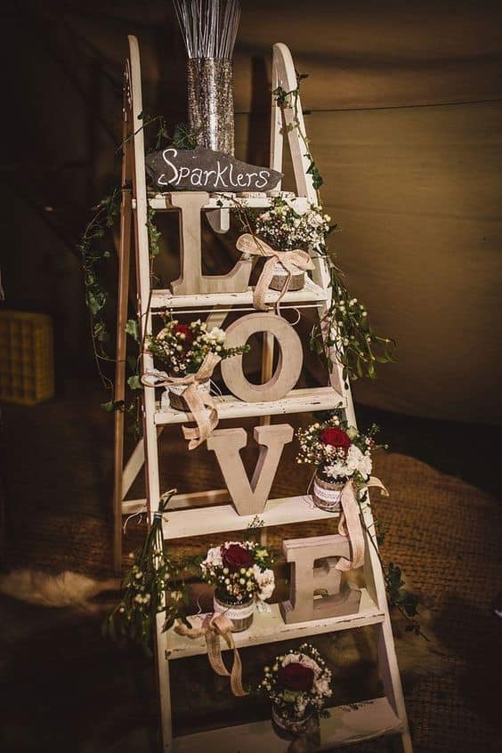 Wedding Vintage Ladder