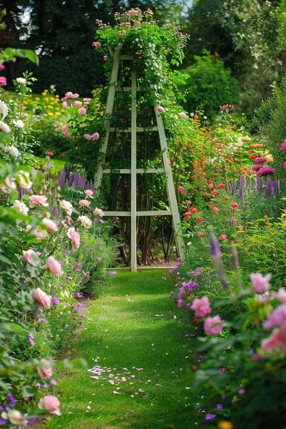 Floral Archway Garden Stroll