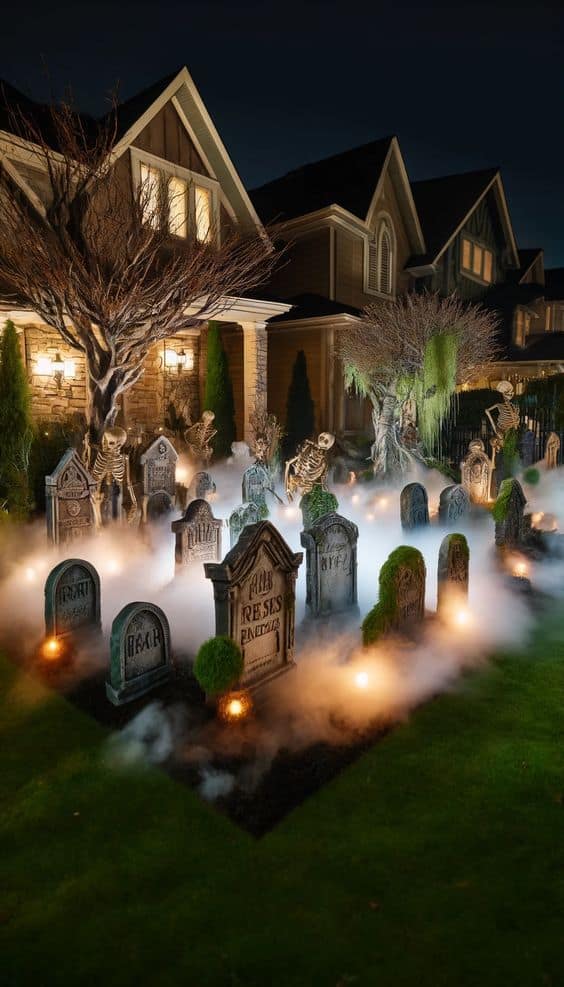 Chilling Haunted Graveyard Halloween Extravaganza