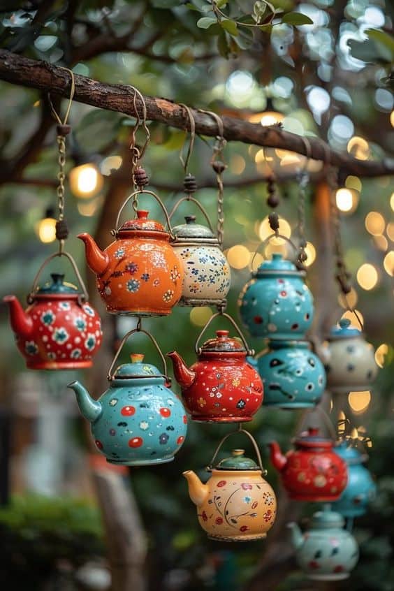 Whimsical Teapot Lanterns Delight 