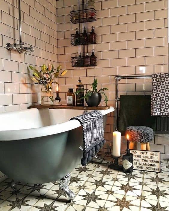 Eclectic Bathroom Oasis