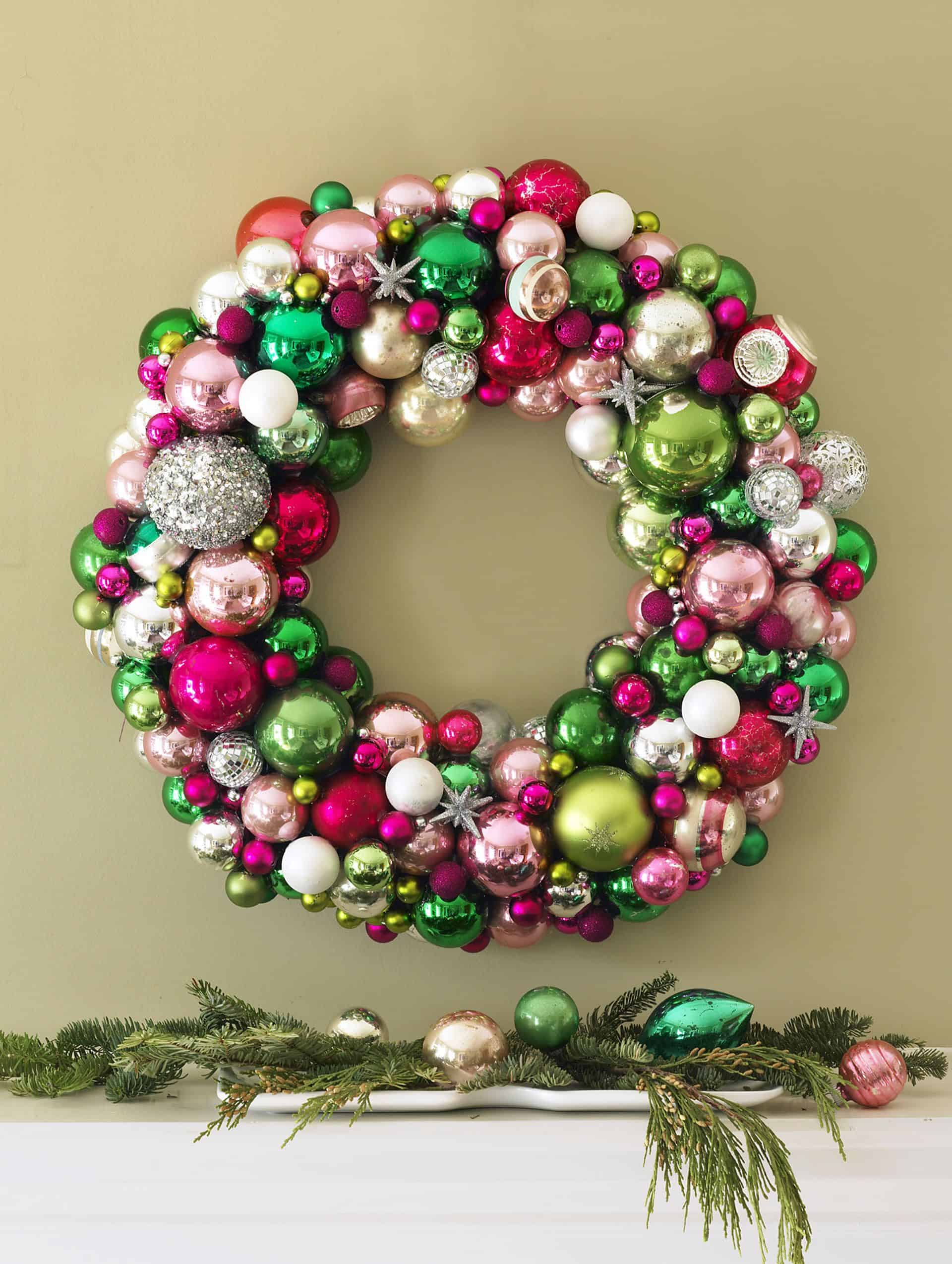 Festive Ornament Wreath Delight