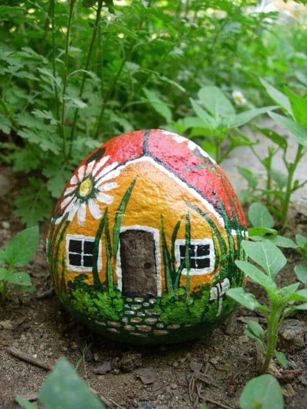 Charming Cottage Pebble Art