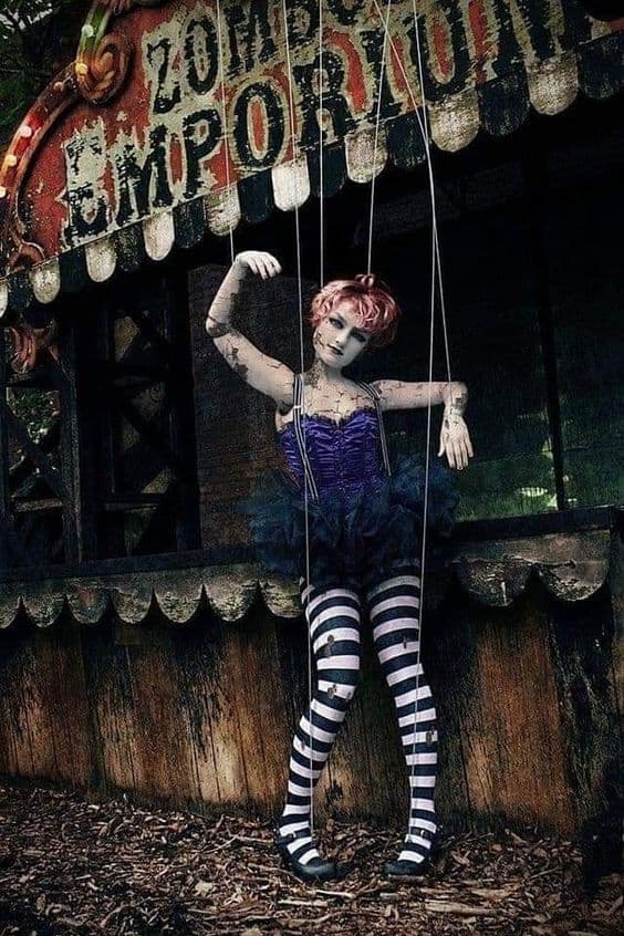 Twisted Circus of the Macabre Marionette Halloween