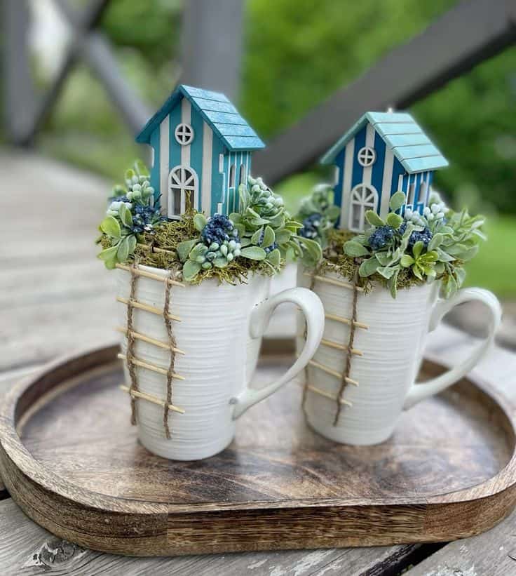 Coastal Cottage Teacup Garden