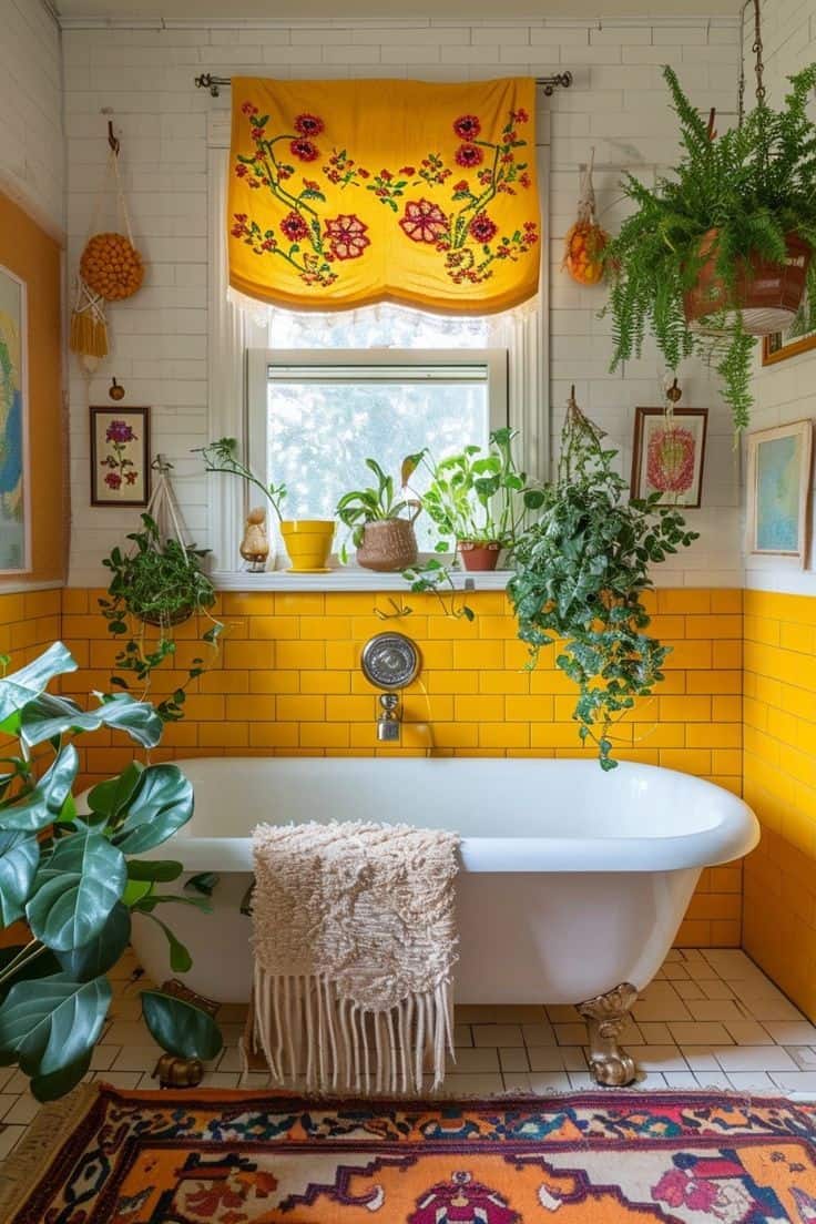 Bohemian Botanical Bliss Bathroom