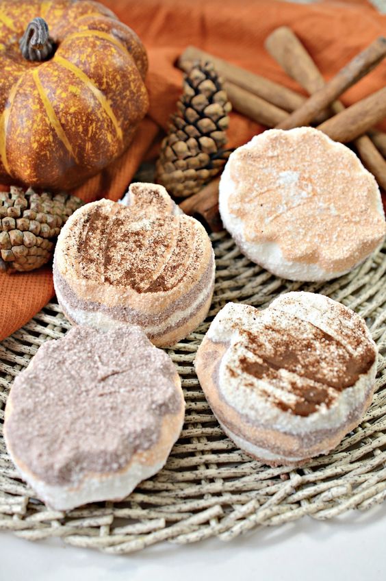 Delightful Pumpkin Spice Bath Bombs