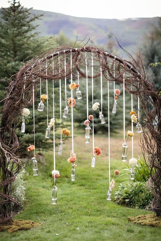 Whimsical Floral Archway