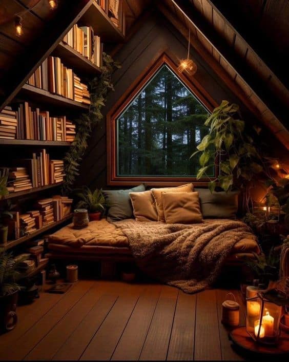 Charming Attic Hideaway for Cozy Autumn Reading