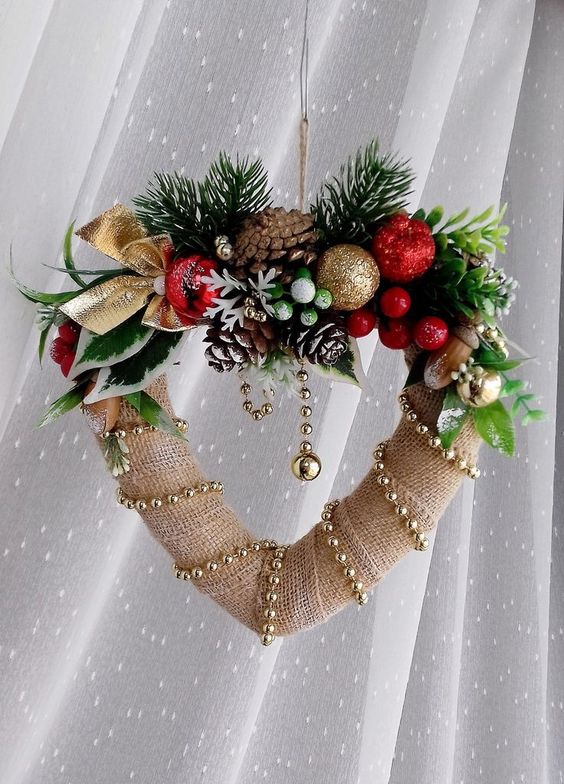 Rustic Charm Christmas Wreath