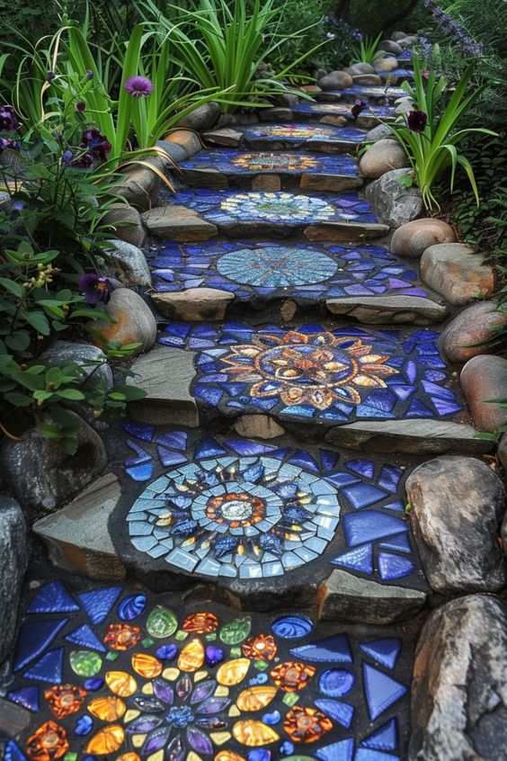 Mosaic Garden Pathway