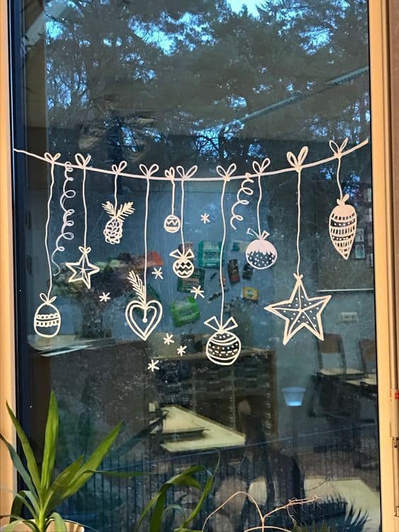 Charming Festive Window Art