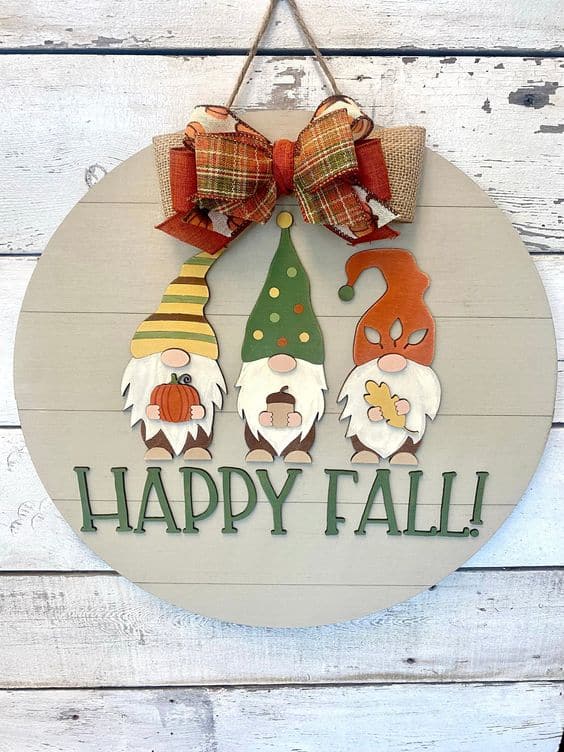 Charming Fall Gnome Trio