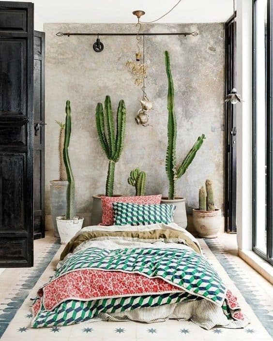 Nature-Inspired Cactus Headboard